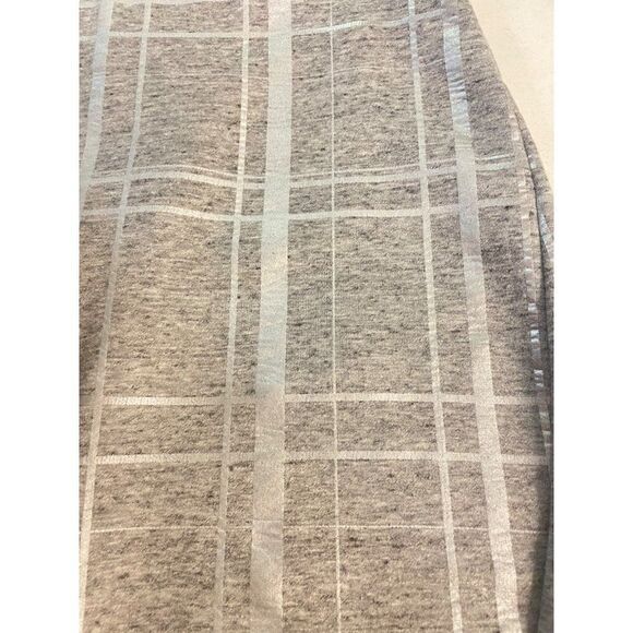 Elizabeth and James Layla silver Metallic Plaid Pencil Skirt 8 Fits 6 - Picture 5 of 6